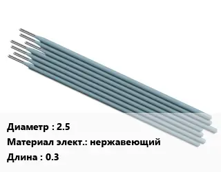 Электрод 2.5 нержавеющий L=0.3